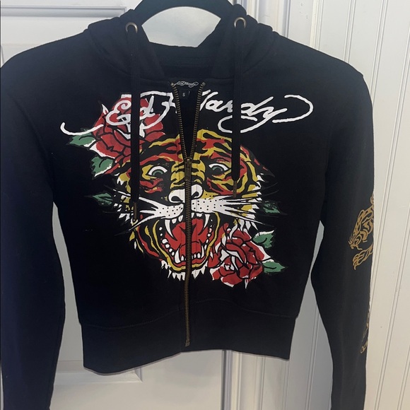 New Ed Hardy crop top hoodie! - Picture 5 of 5